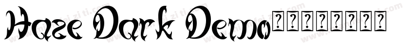 Haze Dark Demo字体字体转换
